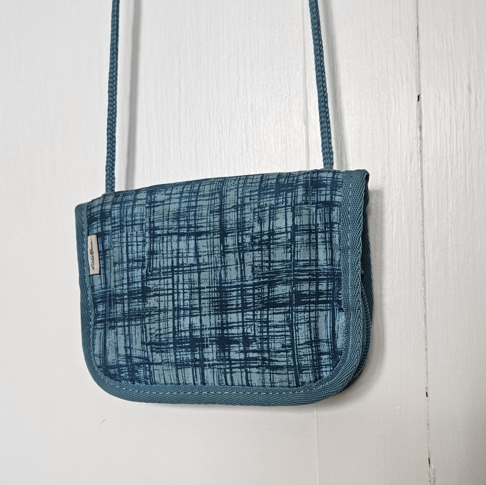 Eddie Bauer Teal Crossbody Travel Bag